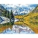 TOCARE DIY Acrylic Paint by Number for Adults Clearance On Canvas Nature Scenery,Adult Painting by Numbers Kits Home Wall Art Decor,16x20inch Colorado Mountain