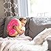 Yummy Donut Pillow - Doughnut Donut-Shaped Cushion Plush Toy or Gift (Pink)