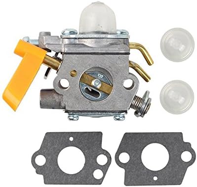 YEKELLA Replacement 308054013 308054012 308054004 308054008 C1U-H60 Carburetor+Primer Bulb+Gasket fit for for Homelite Ryobi Homelite 25cc 26cc 30cc String Trimmer Backpack Blower