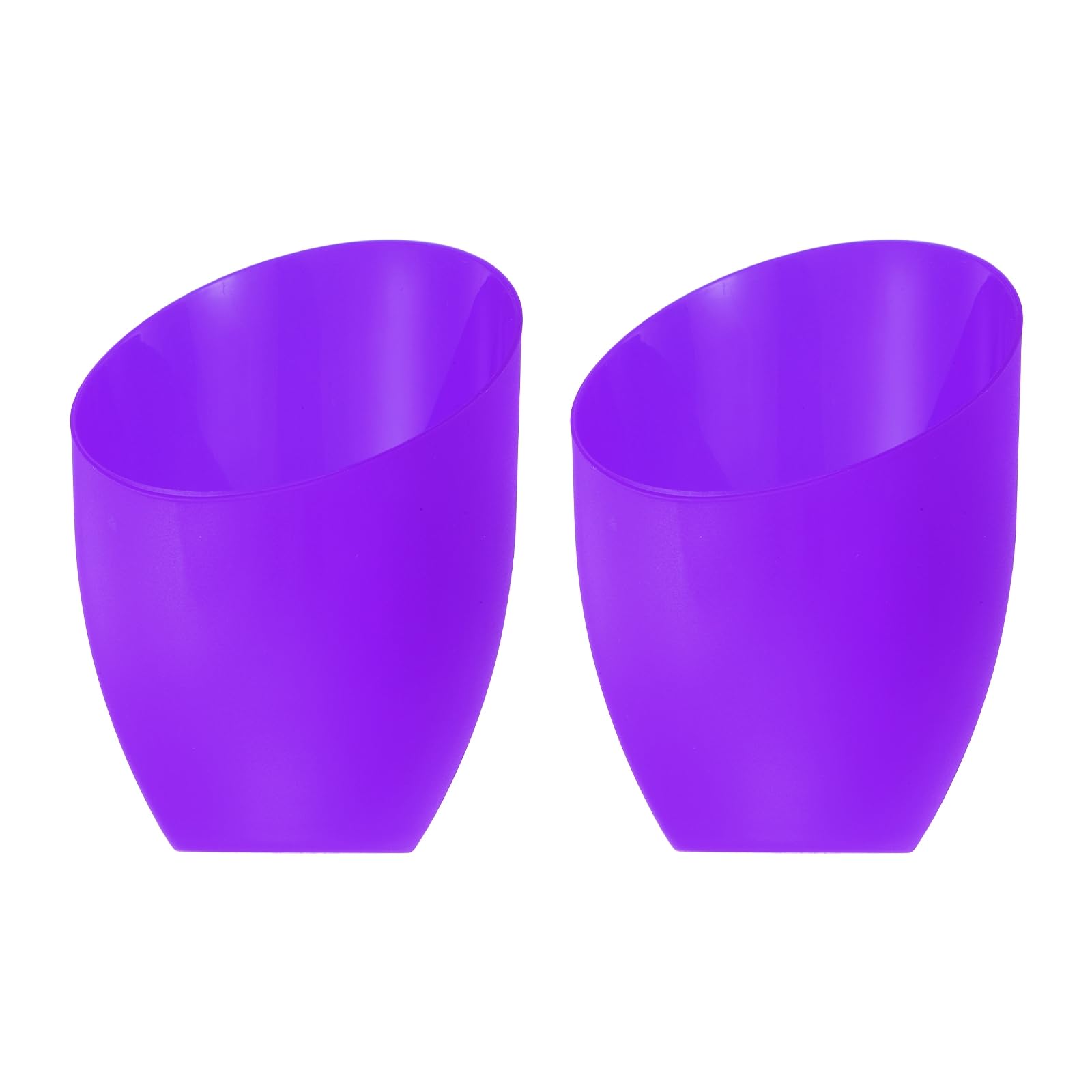 PATIKIL 5.3" High 4.3" Diameter 1.7" Fitter Plastic Lampshade, 2 Pack Plastic Lamp Shade Replacement Bulb Light Cover for LED Floor Lamp Table Lamp Purple