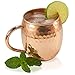 Moscow Mule Copper Mugs - Nozdrovia - 2 Pack - 100% Solid Copper, 16 oz Capacity, Hammered Finish, Classic
