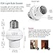 BESTTEN Wireless Remote Control Light Socket Set (4 E26 Lamp Holders, 2 Remotes), Home Automation Bulb Holder Set, ETL Listed, 18 Month Warranty