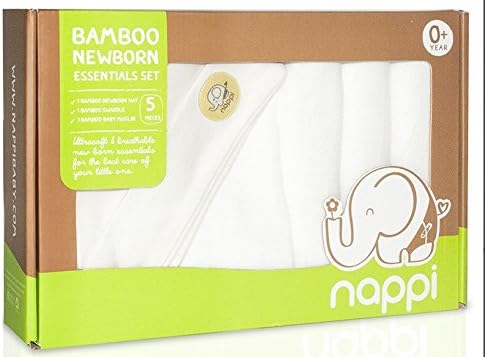 Premium Nappi Baby 5 pcs Newborn Essentials Set (Muslin and Swaddle)
