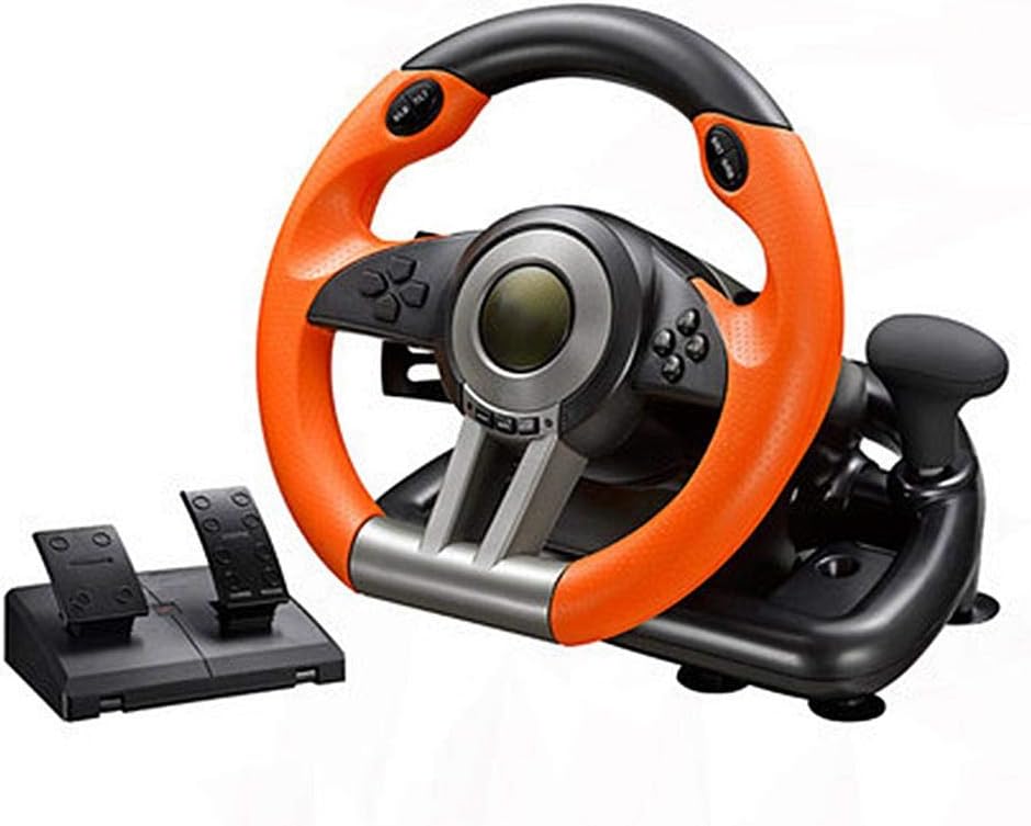 keruite Driving Force Racing Wheel and Pedals,Support PC/PS3/PS4/X-ONE Computer Game,Steering Wheel Simulation for Racing Driving