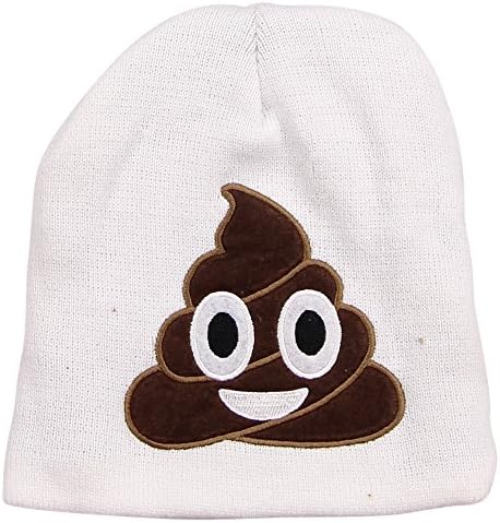 Emojeez Adult Emoji Character Knit Hat (Poop Head)