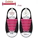 ANNDOFY No Tie Shoelaces for Kids & Adults, Elastic Silicone Tieless Shoe Strings, Waterproof Tie-Free Rubber Laces for Sneakers, Boots,Tennis, Running Shoes