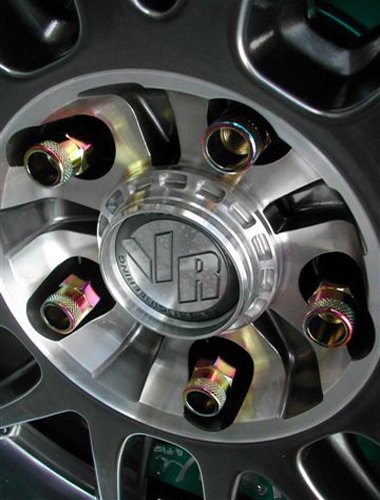 Muteki 32906N SR Series Neon Chrome 12mm x 1.5mm SR48 Open End Lug Nut Set, (Set of 20)