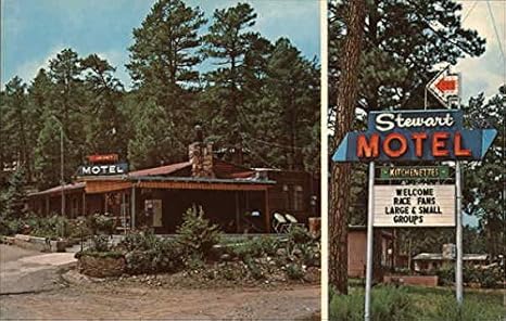 Stewart's Motel and Apartments Ruidoso, New Mexico NM Original Vintage