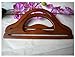Ownstyle Hollow Out Carve Patterns Wood Purse Handle 2 Pcs