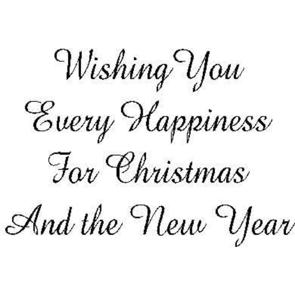 Art Stamps Every Happiness Christmas Fun Stamp, Black