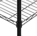 Amazon Basics Adjustable Garment Hanging Rolling Rack with Top and Bottom Shelves - Black 35.8''Lx18''Wx71.06''H