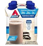 Atkins Ready to Drink Protein-Rich Shake, Cookies & Crème, 4 Count