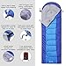 SEMOO Sleeping Bag, Portable Lightweight Water Resistant Temp Rating 42.8F/6C, Comfort 3 Season Envelope Sleeping Bags with Compression Sack Bluethumb 2