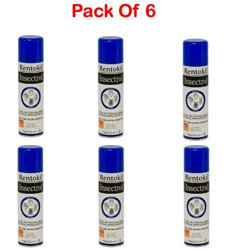 Rentokil aerosols insectrol insect killer 250ml PACK OF 6 PSI36 Amazon