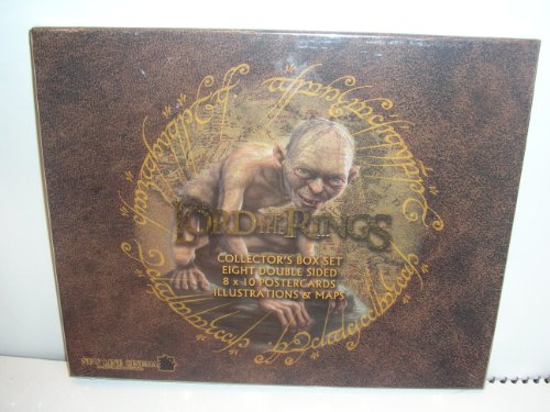 The Lord of the Rings Collector's Gollum Box Set 8 X 10 Eight Double Sided Poster Cards Illustrations & Maps