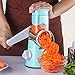 Vegetable Mandoline Manual Slicer, ZOLLOR Fast Fruit Veggie Spiralizer Cutter , Cheese Chopper Shredder, 3 Stainless Steel Blades Rotary Drum Grater