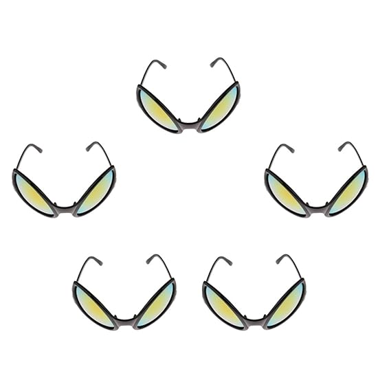 Sharplace 5 Stü Schwarz Alien Sonnenbrille Party Brille Kostüm Kostüm Rollenspiel