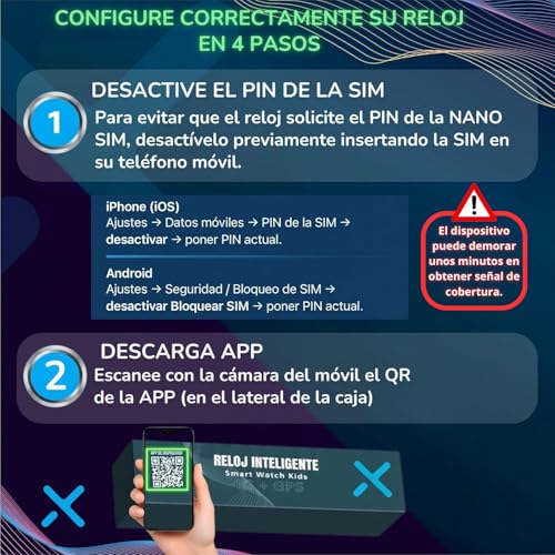 VELTIX®️ Nuevo Reloj Inteligente Niño X Pro 4G + 2 Correas Gratis | Smartwatch Niños con GPS Y Llamadas | Reloj Inteligente Niña | Reloj con GPS | Reloj para niños con VIDEOLLAMADAS (Premium)