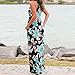 BLACKOBE Women Summer Sleeveless Floral Print Maxi Long Dress (L, Blue)