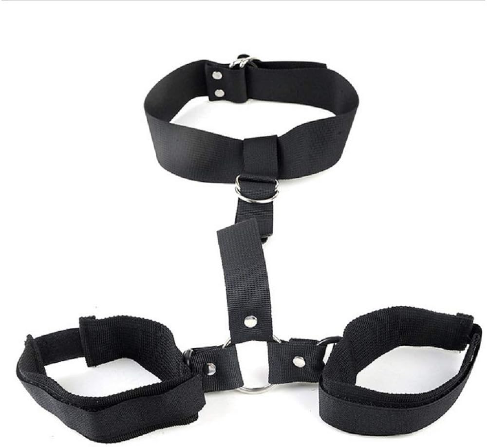 Soft Nylon Handcuffs Adjustable Leg Cuffs Exercise Bands for Home Yoga Gyms with
