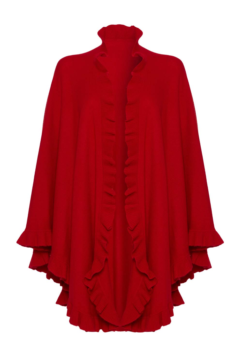 100% Lambswool Frilly Cape Wrap 100% Lambswool Frilly Cape Wrap