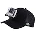 Smatree Baseball Hat Mount Mesh Cap Compatible for Gopro Hero 13/12/11/10/9/8/7/6/5/5 Session/4/3+/3/2/1/DJI OSMO Action 5 Pro/4/3, Wool Material Baseball Hat Mount Mesh Cap, Black