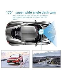 Dash Cam 1080P Full HD DVR para coche y cámara de visión nocturna para salpicadero, grabadora de conducción de gran angular de 170° con sensor G, WDR y grabación en bucle