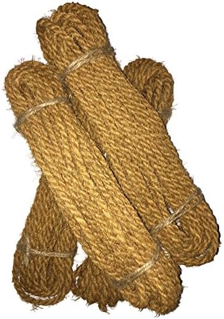 La Deins Coir Twine 85 LBS-12 m/39 Feet Coconut Coir Fiber Rope for Plant ties, Agricultural works (4)
