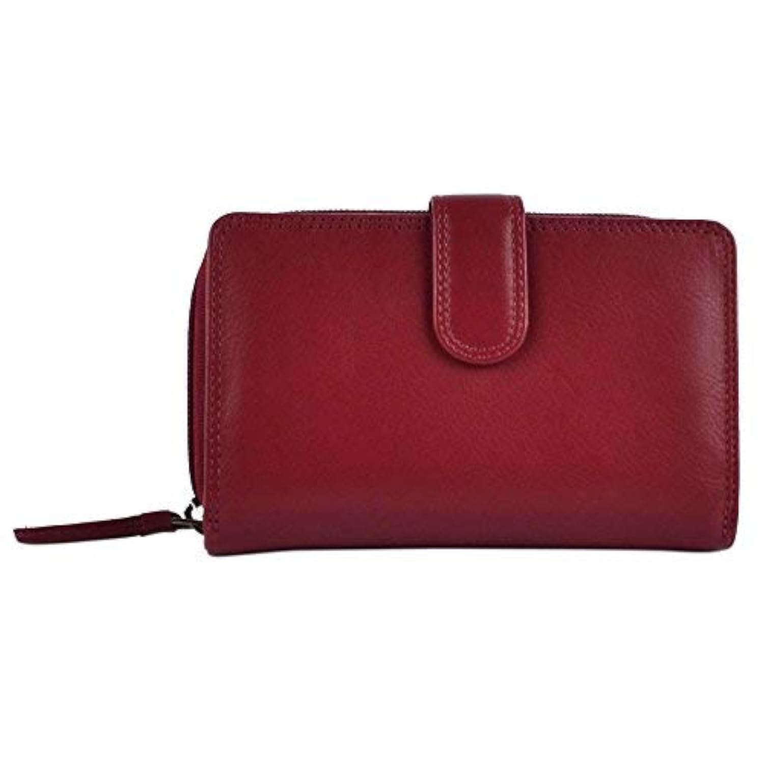 Visconti Ladies Medium Leather Purse/Wallet Heritage Collection Gift Boxed (Red)