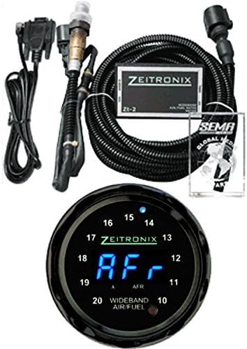Zeitronix ZT-2 ZR-1 Blue/Black Wideband AFR Lambda Gauge &amp; Datalogging System Display Bundle