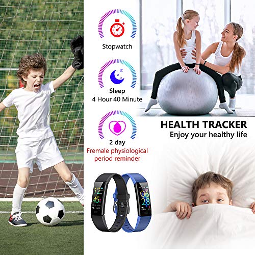 Kberho Slim Fitness Tracker for Kids Women Men,Heart Rate Monitor,IP68 Waterproof Activity
