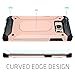 For Samsung Galaxy S6 Edge Plus Case, Samcore Dural Layers Protective Shockproof Rubber Rugged Case Cover for Samsung Galaxy S6 Edge Plus [ROSE GOLD]