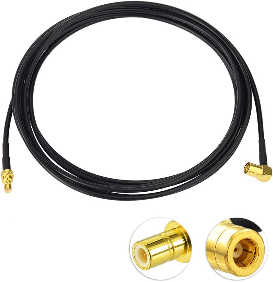 Eightwood SMB DAB Antenna Extension Cable RG174 8.2ft 2.5m for Blaupunkt