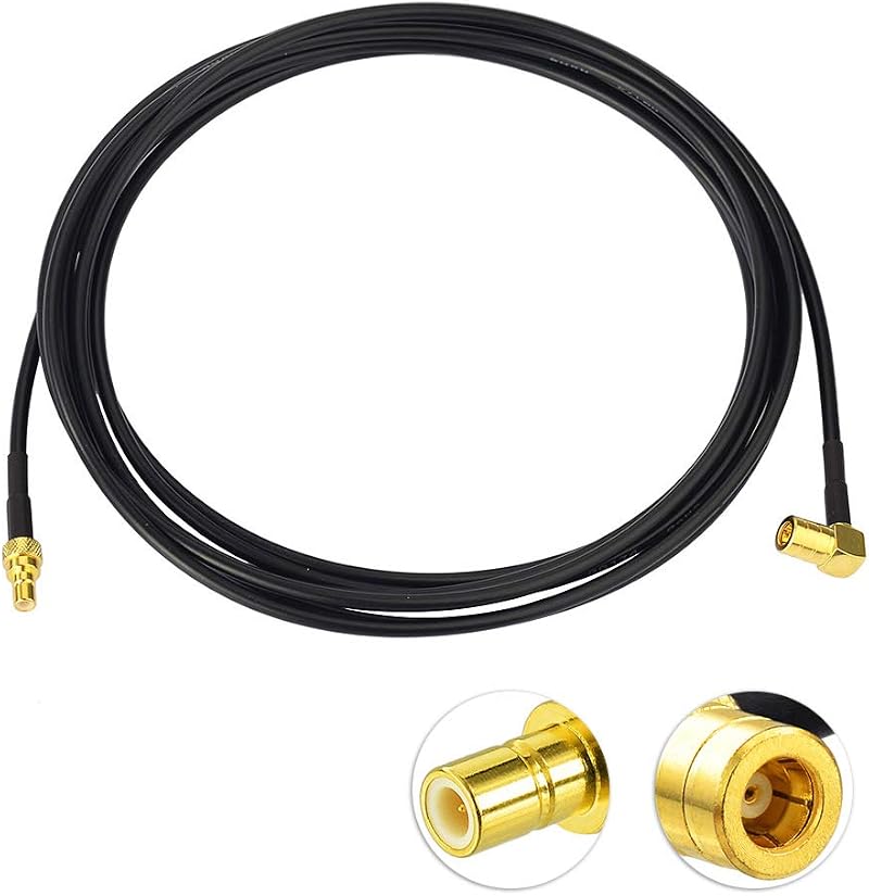 Eightwood SMB DAB Antenna Extension Cable RG174 8.2ft 2.5m for Blaupunkt