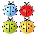 ChezMax Cute Cartoon Ladybug Toothbrush Holder Kids Wall Suction Cup Mount Toothbrush Holder Red