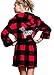 Victoria's Secret PINK Bling Plush Robe Red Pepper Gingham X-Small/Small