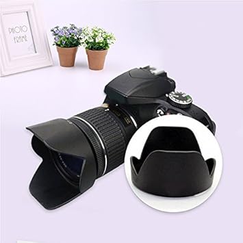 Amazon Cewaal デジタルチューリップフラワーレンズフード レンズフードプロテクトニコンd3300 D5500 18 55ミリメートルf 3 5 5 6g一眼レフカメラの交換 レンズフード 通販