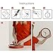 Self Adhesive Hook and Loop Tape, 0.8 in, 16 feet, Heavy Duty Reusable Sticky Back Fabric Fastener, White
