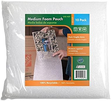 12 in. x 12 in. Medium Foam Pouches (10-Pack)
