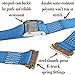 DC Cargo Mall E-Track Cam Buckle Straps, Heavy Duty Blue Tie-Downs (Pack of 20), Strong Cam Buckle Strap, E-Track Spring Fittings, Motorcycle Tie-Downs