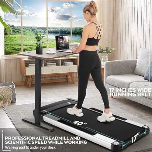 ANCHEER Under Desk Treadmill, 300 lb Capacity Walking Pad