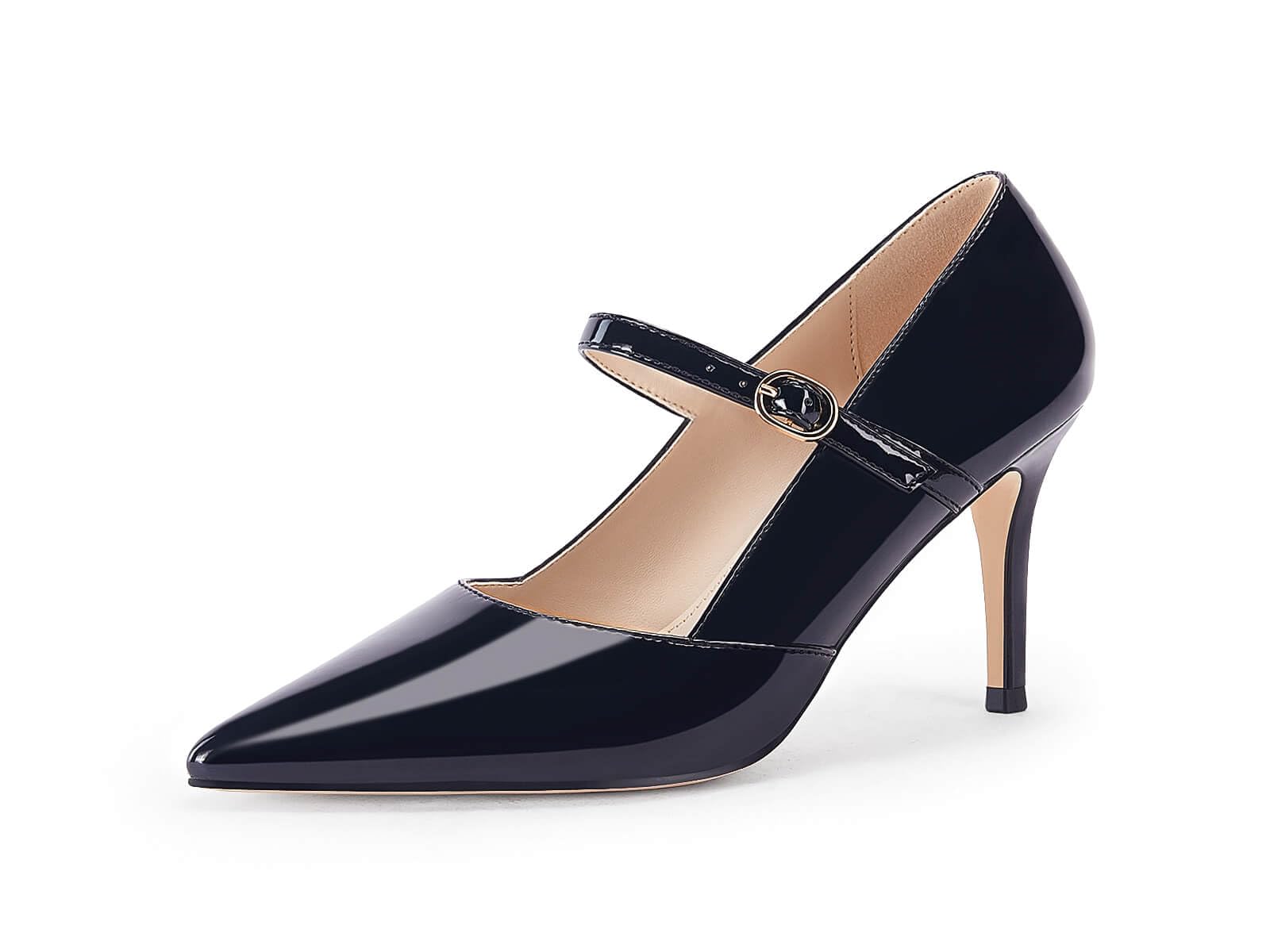 Mary Jane Platform Pointed Toe High Heels Pumps
