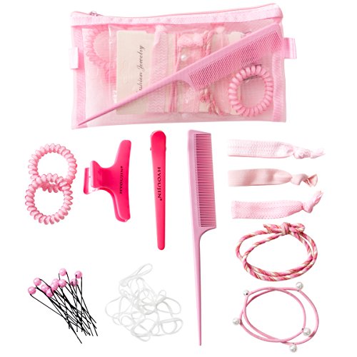 HYOUJIN Pink Hair Design Hair Braiding Tool Hair Styling For Girls Home Personal Use Accessories Tools Kits