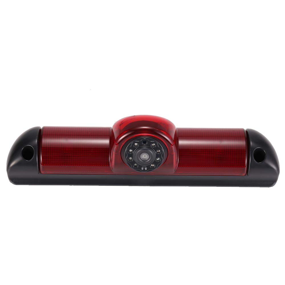 HD Transporter Brake Light Roof Rear View Reversing Backup Camera with Angle Adjustable Compatible with Fiat Ducato X250/Peugeot Boxter/Citroen Jumper (Reversing Camera)