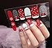 6 Different Sheets Shinny Full Nail Art Tips Stickers False Nail Design Manicure Sets (Style A)