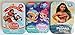 3 Collectible Girls Mini Jigsaw Puzzles in Travel Tin Cases: Disney Kids Shimmer and Shine, Elena Avalor, and Moana Gift Set Bundle (24/50 Pieces)
