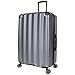 Kenneth Cole Reaction Wave Rush Lightweight Hardside 8-Wheel Spinner Expandable Suitcase, Metallic Charcoal, 28-Inch Checked