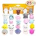 TELLA Premium Mochi Squishy Toys - Cute Mini Squishies Squeeze Toys, Fun Kawaii Squishies Birthday Party Favors for Kids, School Prizes Rewards for Girls & Boys, Perfect 25Pcs Pinata Filler Gift
