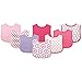 Luvable Friends Unisex Baby Cotton Terry Bibs, Geometric Girl, One Size