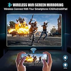 Projector, WiMiUS Upgrade 5G WiFi Bluetooth